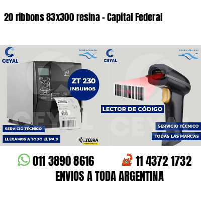 20 ribbons 83x300 resina - Capital Federal