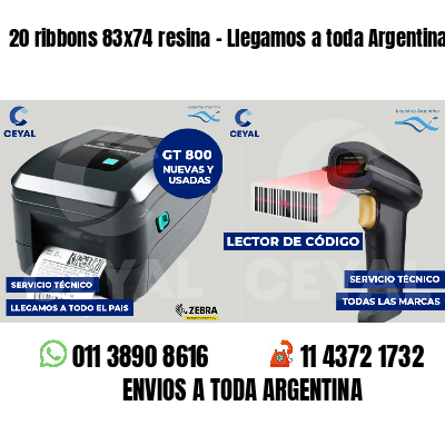 20 ribbons 83x74 resina - Llegamos a toda Argentina