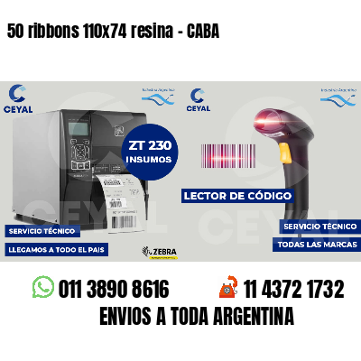 50 ribbons 110x74 resina - CABA