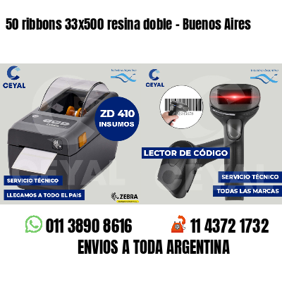 50 ribbons 33x500 resina doble - Buenos Aires