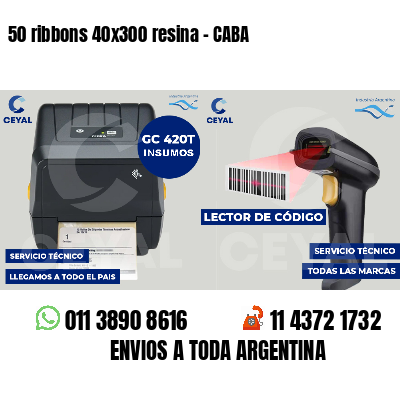 50 ribbons 40x300 resina - CABA