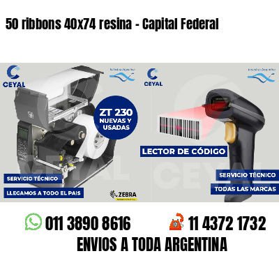 50 ribbons 40x74 resina - Capital Federal