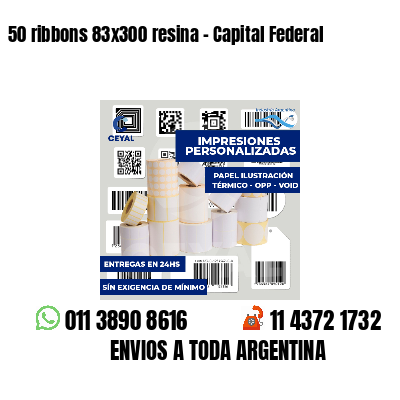 50 ribbons 83x300 resina - Capital Federal