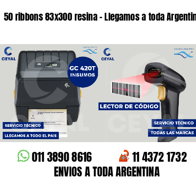 50 ribbons 83x300 resina - Llegamos a toda Argentina