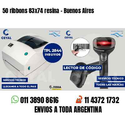 50 ribbons 83x74 resina - Buenos Aires