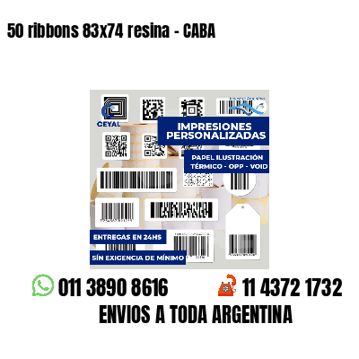50 ribbons 83x74 resina - CABA