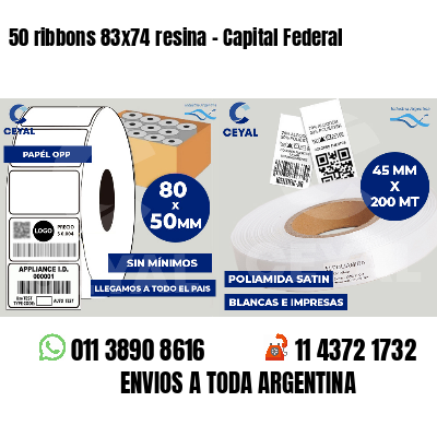 50 ribbons 83x74 resina - Capital Federal