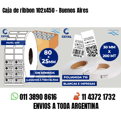 Caja de ribbon 102x450 - Buenos Aires