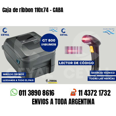 Caja de ribbon 110x74 - CABA