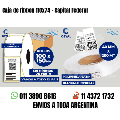 Caja de ribbon 110x74 - Capital Federal
