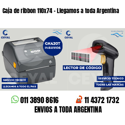 Caja de ribbon 110x74 - Llegamos a toda Argentina