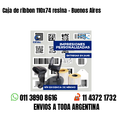 Caja de ribbon 110x74 resina - Buenos Aires
