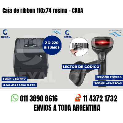 Caja de ribbon 110x74 resina - CABA
