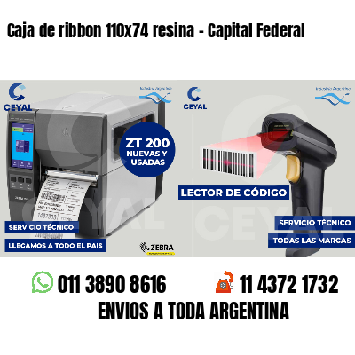 Caja de ribbon 110x74 resina - Capital Federal