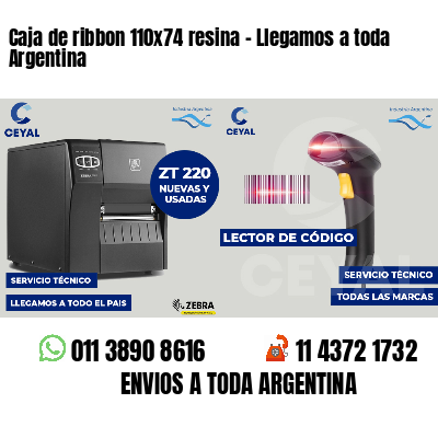 Caja de ribbon 110x74 resina - Llegamos a toda Argentina