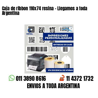 Caja de ribbon 110x74 resina - Llegamos a toda Argentina
