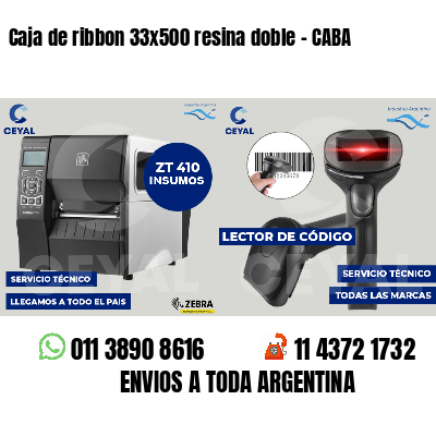 Caja de ribbon 33x500 resina doble - CABA