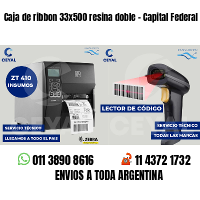Caja de ribbon 33x500 resina doble - Capital Federal