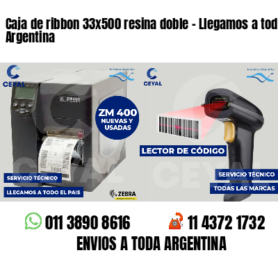 Caja de ribbon 33x500 resina doble - Llegamos a toda Argentina