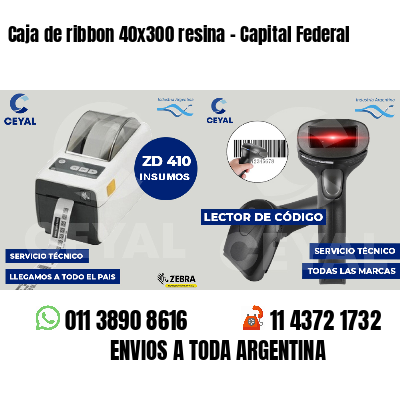 Caja de ribbon 40x300 resina - Capital Federal