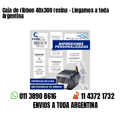 Caja de ribbon 40x300 resina - Llegamos a toda Argentina