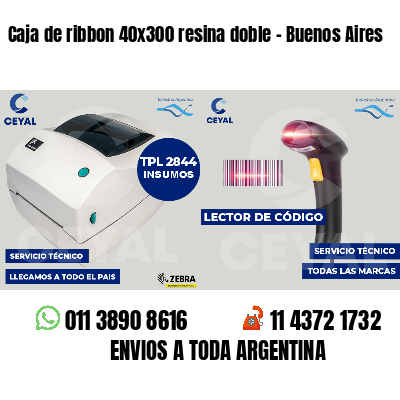 Caja de ribbon 40x300 resina doble - Buenos Aires