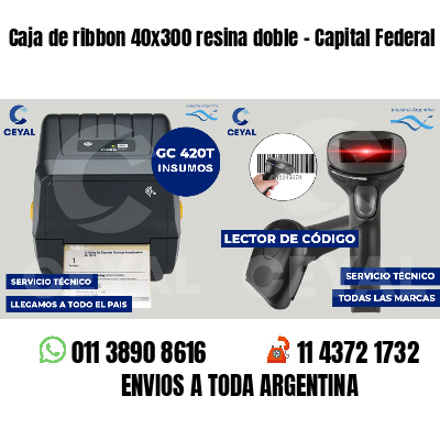 Caja de ribbon 40x300 resina doble - Capital Federal
