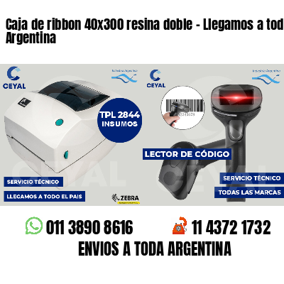 Caja de ribbon 40x300 resina doble - Llegamos a toda Argentina