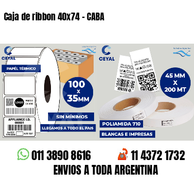 Caja de ribbon 40x74 - CABA
