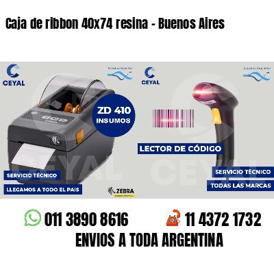 Caja de ribbon 40x74 resina - Buenos Aires