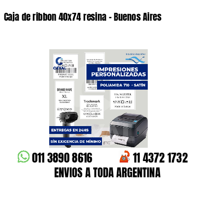 Caja de ribbon 40x74 resina - Buenos Aires