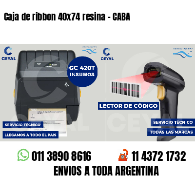 Caja de ribbon 40x74 resina - CABA