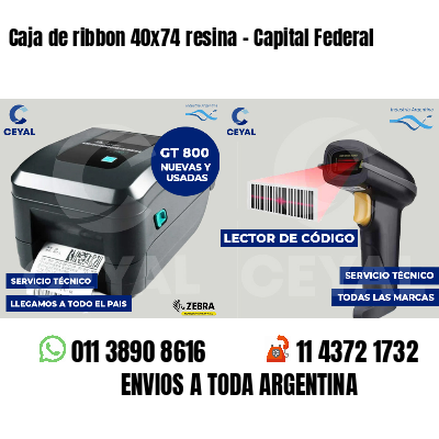 Caja de ribbon 40x74 resina - Capital Federal