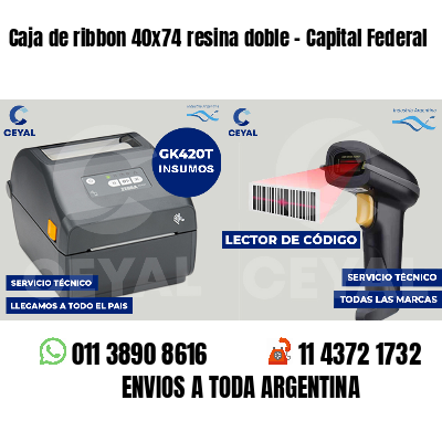 Caja de ribbon 40x74 resina doble - Capital Federal