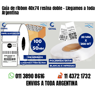 Caja de ribbon 40x74 resina doble - Llegamos a toda Argentina