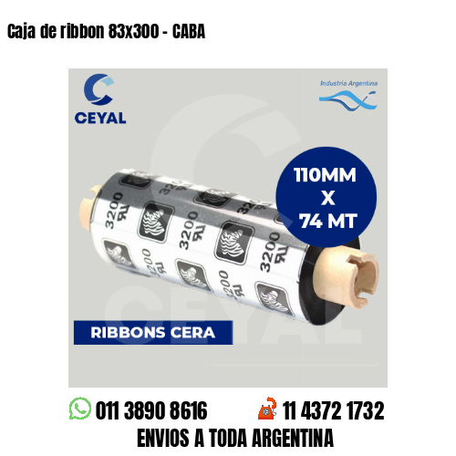 Caja de ribbon 83×300 – CABA