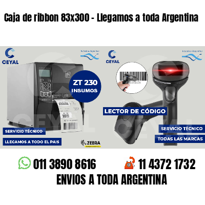 Caja de ribbon 83x300 - Llegamos a toda Argentina