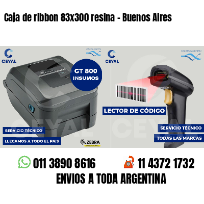 Caja de ribbon 83x300 resina - Buenos Aires