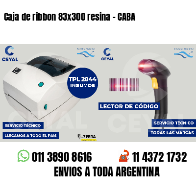 Caja de ribbon 83x300 resina - CABA