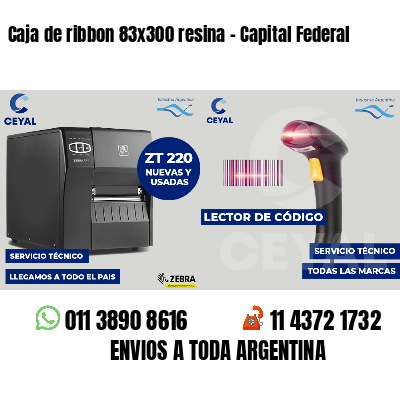 Caja de ribbon 83x300 resina - Capital Federal