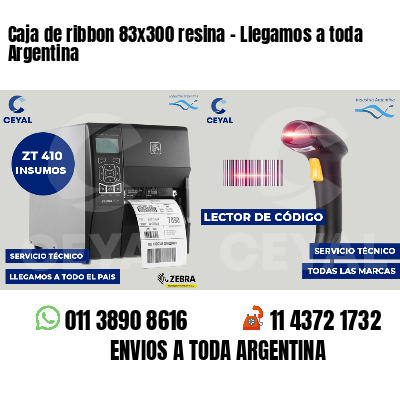 Caja de ribbon 83x300 resina - Llegamos a toda Argentina