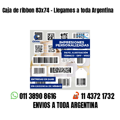 Caja de ribbon 83x74 - Llegamos a toda Argentina