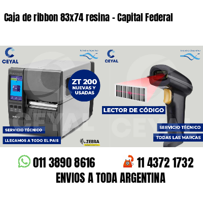 Caja de ribbon 83x74 resina - Capital Federal