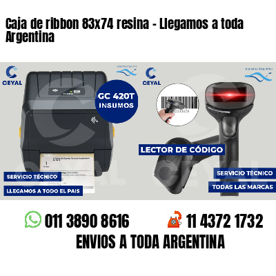 Caja de ribbon 83x74 resina - Llegamos a toda Argentina