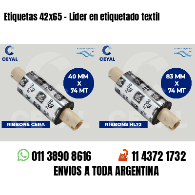 Etiquetas 42x65 - Líder en etiquetado textil