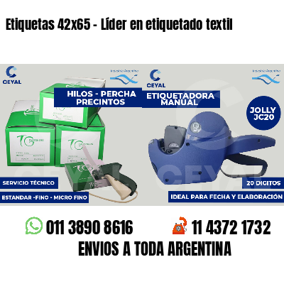 Etiquetas 42x65 - Líder en etiquetado textil