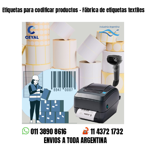 Etiquetas para codificar productos – Fábrica de etiquetas textiles