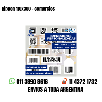 Ribbon 110x300 - comercios