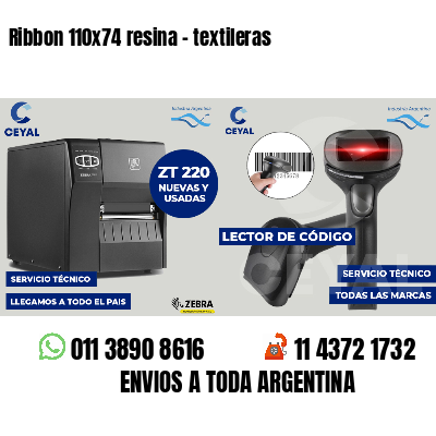 Ribbon 110x74 resina - textileras