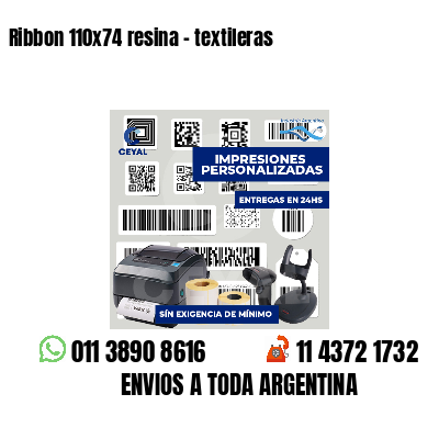 Ribbon 110x74 resina - textileras